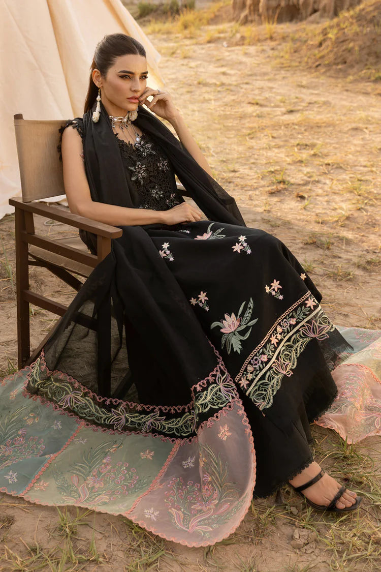 RANG RASIYA-3PC LAWN EMBROIDERED SHIRT WITH ORGANZA EMBROIDERED DUPATTA AND TROUSER