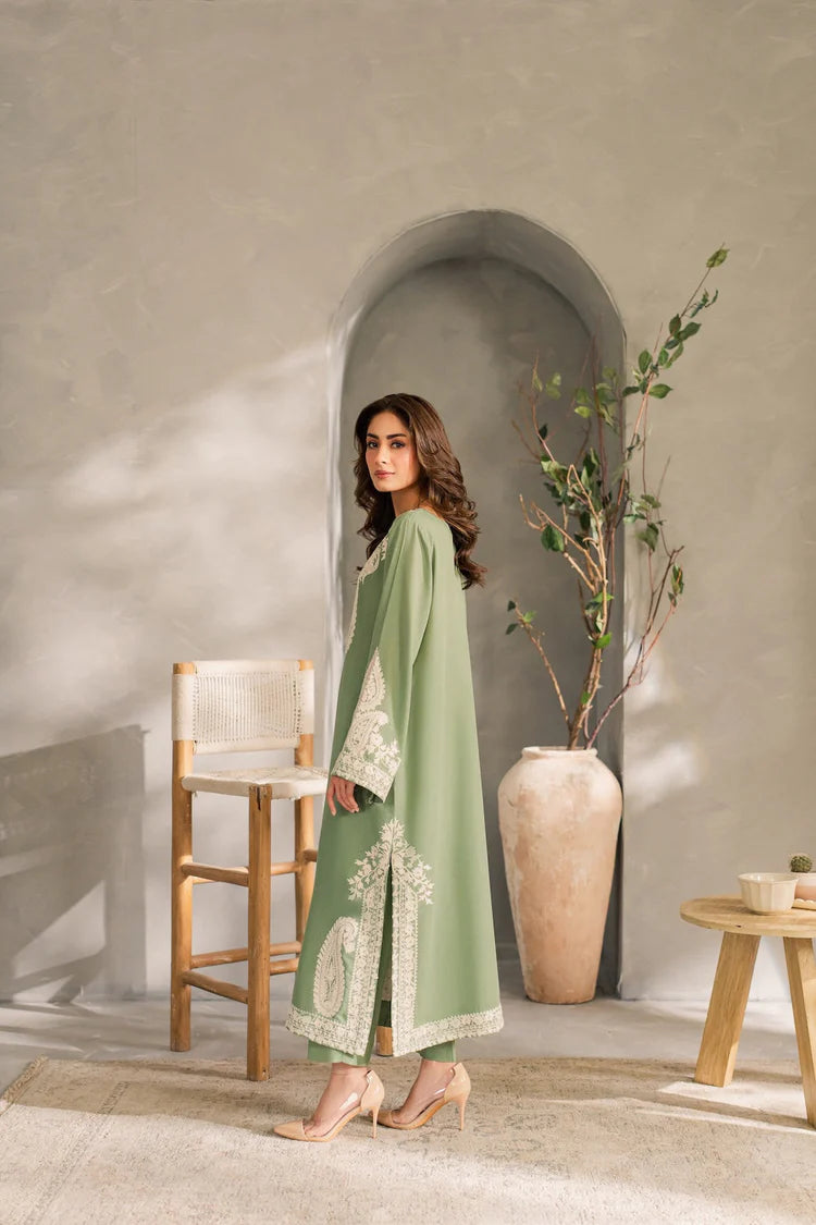 MIRANA-3PC LAWN EMBROIDERED SHIRT WITH BAMBER CHIFFON DUPATTA