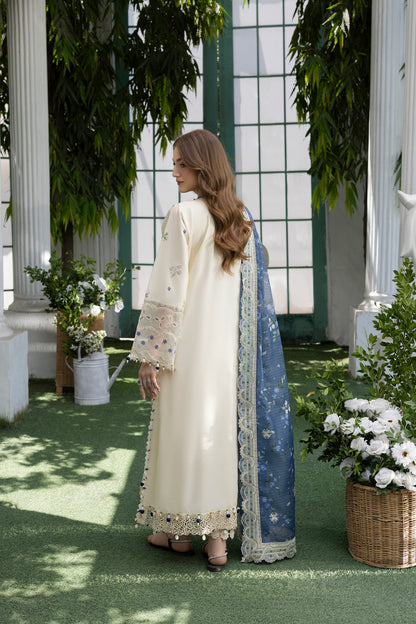 MEHMAL-SNOW DROP--LAWN EMBROIDERED