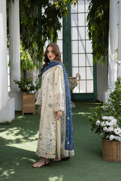 MEHMAL-SNOW DROP--LAWN EMBROIDERED