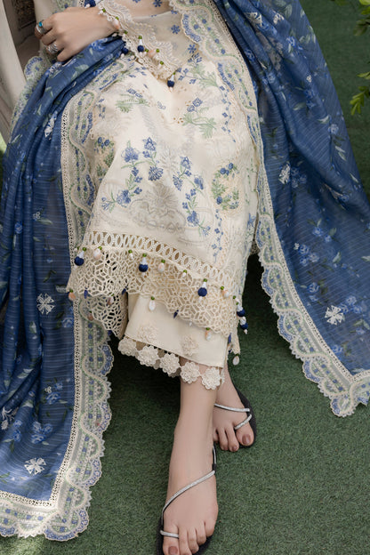 MEHMAL-SNOW DROP--LAWN EMBROIDERED