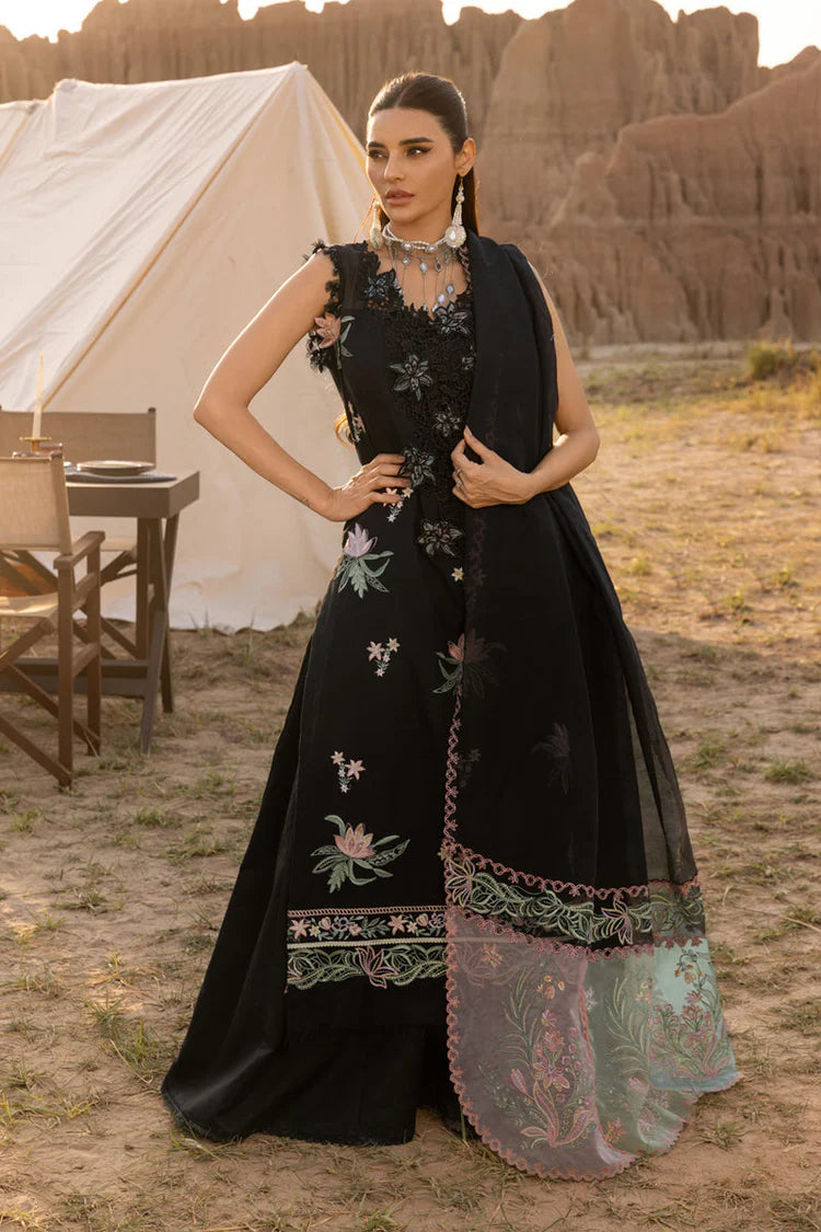 RANG RASIYA-3PC LAWN EMBROIDERED SHIRT WITH ORGANZA EMBROIDERED DUPATTA AND TROUSER
