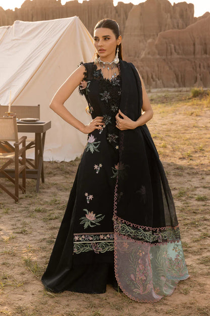 RANG RASIYA-3PC LAWN EMBROIDERED SHIRT WITH ORGANZA EMBROIDERED DUPATTA AND TROUSER