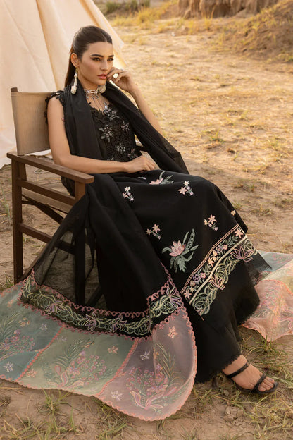RANG RASIYA-3PC LAWN EMBROIDERED SHIRT WITH ORGANZA EMBROIDERED DUPATTA AND TROUSER