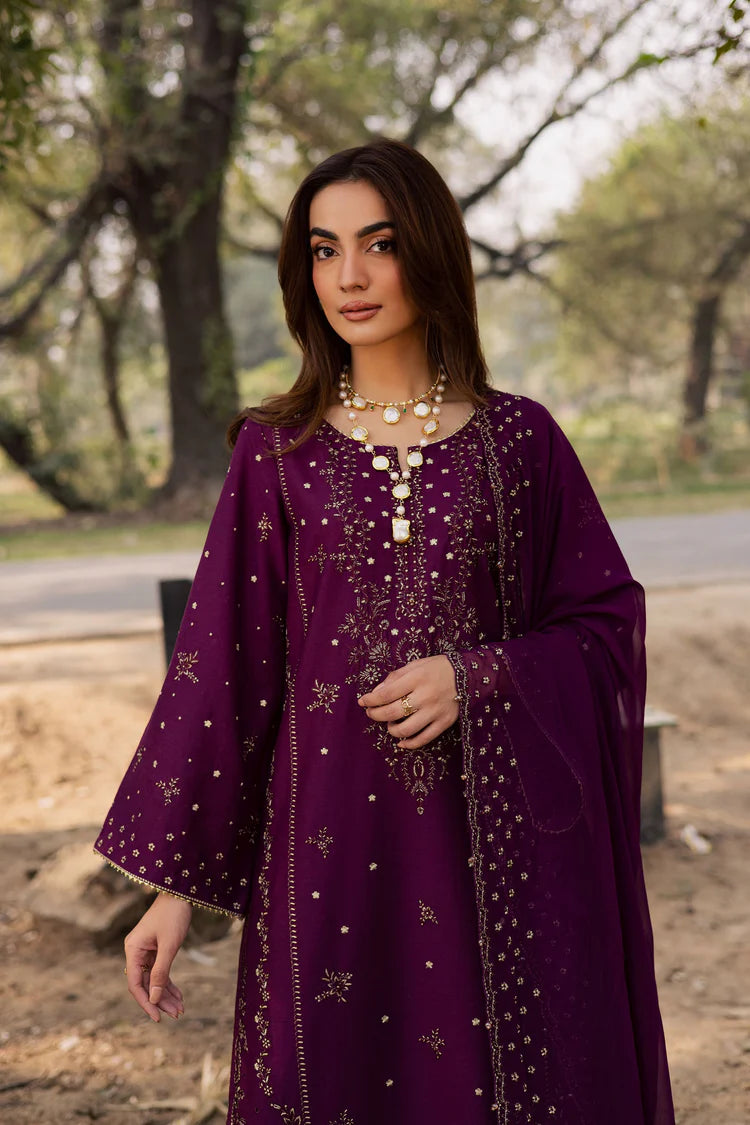 BATIK-3PC LAWN EMBROIDERED SHIRT WITH CHIFFON EMBROIDERED DUPATTA AND TROUSER