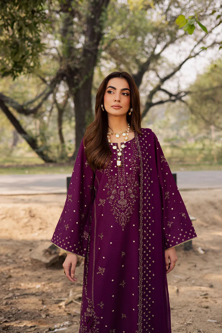 BATIK-3PC LAWN EMBROIDERED SHIRT WITH CHIFFON EMBROIDERED DUPATTA AND TROUSER