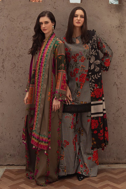 CHARIZMA-3PC LAWN DIGITAL PRINTED SHIRT WITH SILK PRINTED DUPATTA AND PRINTED TROUSER