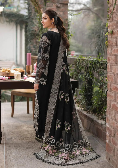 ASIM JOFA-3PC LAWN EMBROIDERED SHIRT WITH CHIFFON EMBROIDERED DUPATTA AND TROUSER