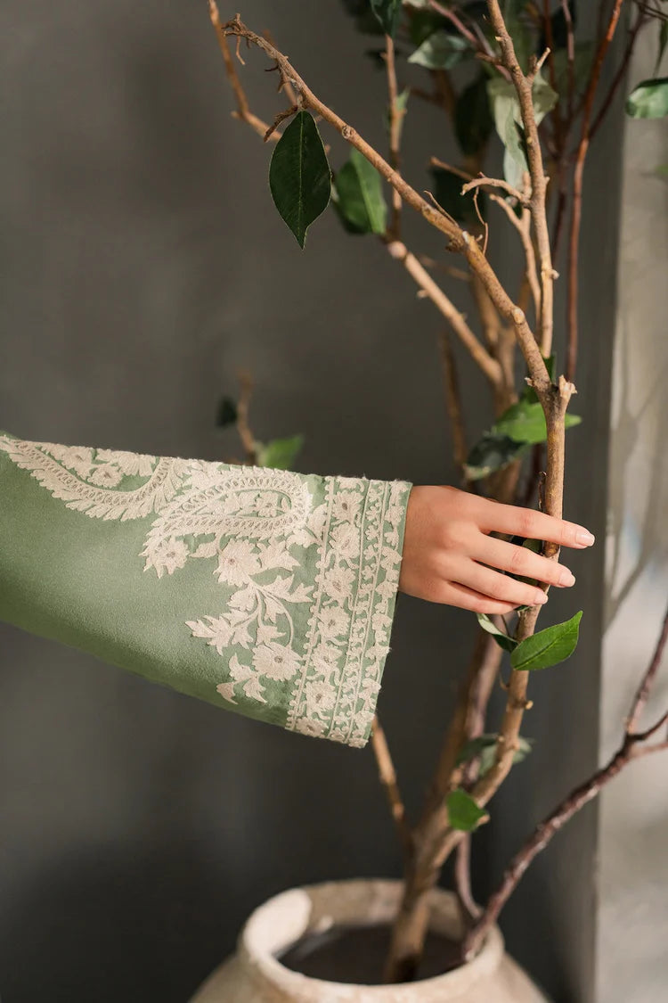 MIRANA-3PC LAWN EMBROIDERED SHIRT WITH BAMBER CHIFFON DUPATTA