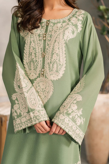 MIRANA-3PC LAWN EMBROIDERED SHIRT WITH BAMBER CHIFFON DUPATTA